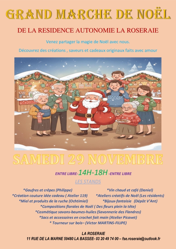 Marché de Noël de La Roseraie